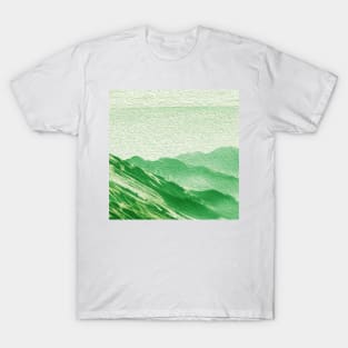 Tropical Green Mountains Oil Effects 3 T-Shirt